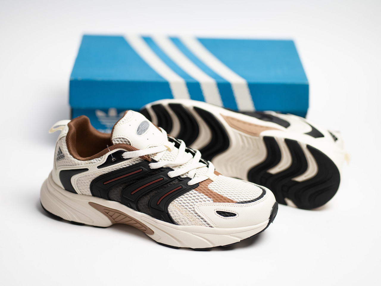 Чоловічі літні кросівки Adidas Climacool Ventania Beige бежеві дихаючі