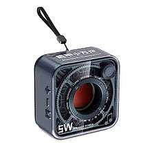 Портативна міні-колонка DW12, BT/TF/USB/AUX, 5 Вт, синя