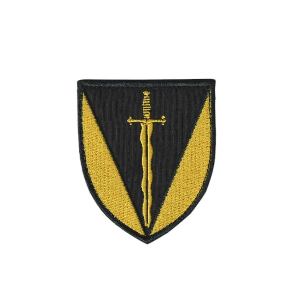 Шеврон військовий / армійський,  210 окремій штурмовий полк, на липучці, на чорному, ЗСУ. 8 см * 7 см, фото 1
