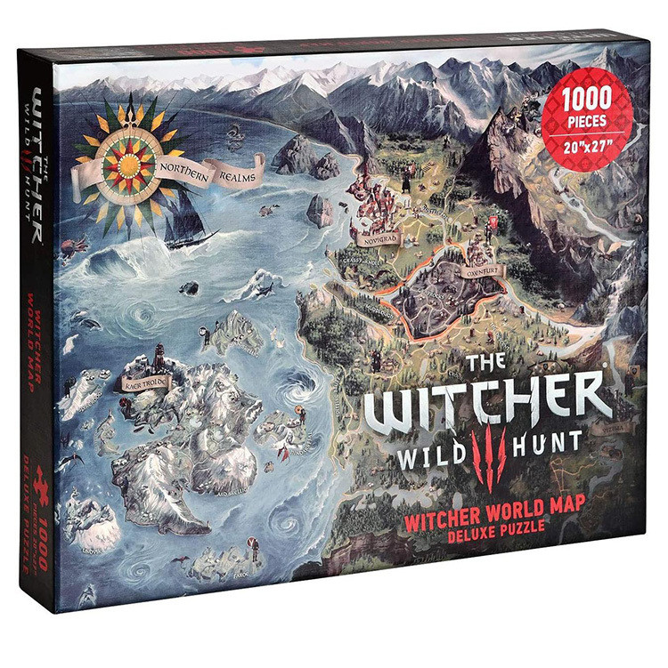 Пазл WITCHER 3 - Wild Hunt Witcher world map (Ведьмак)