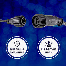 Гірлянда вулична стрічка світлодіодна Дюралайт 480 LED 16м морозостійка прозорий дріт DR20МBL, фото 5