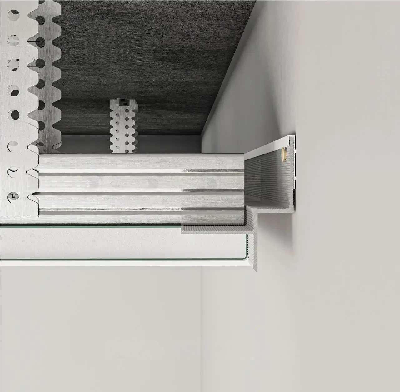 Профіль тіньового шва АСТ-10 Білий 2500мм, фото 1