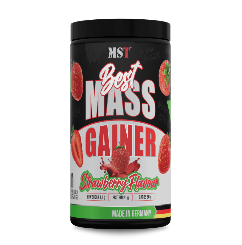 Гейнер Best Mass Gainer Полуниця MST 1 кг, фото 1
