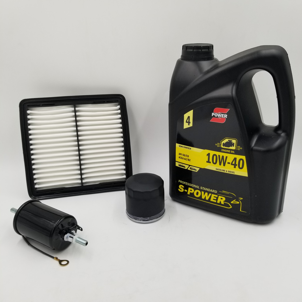 Масло S-POWER 10W-40 та фільтри Матіз (масло + фільтр повітряний, масляний, паливний)