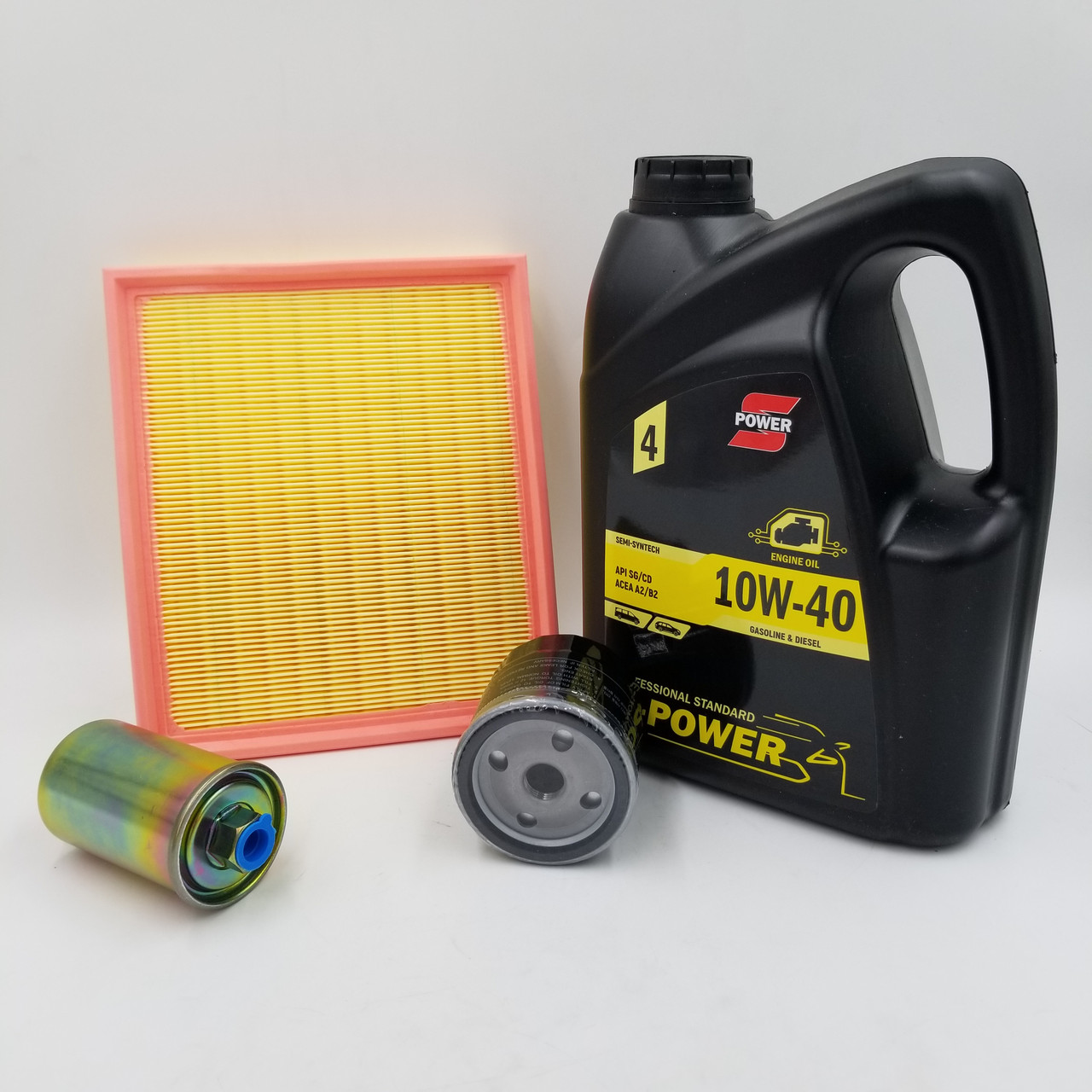 Масло S-POWER 10W-40 та фільтри Нексія (масло + фільтр повітряний, масляний, паливний)