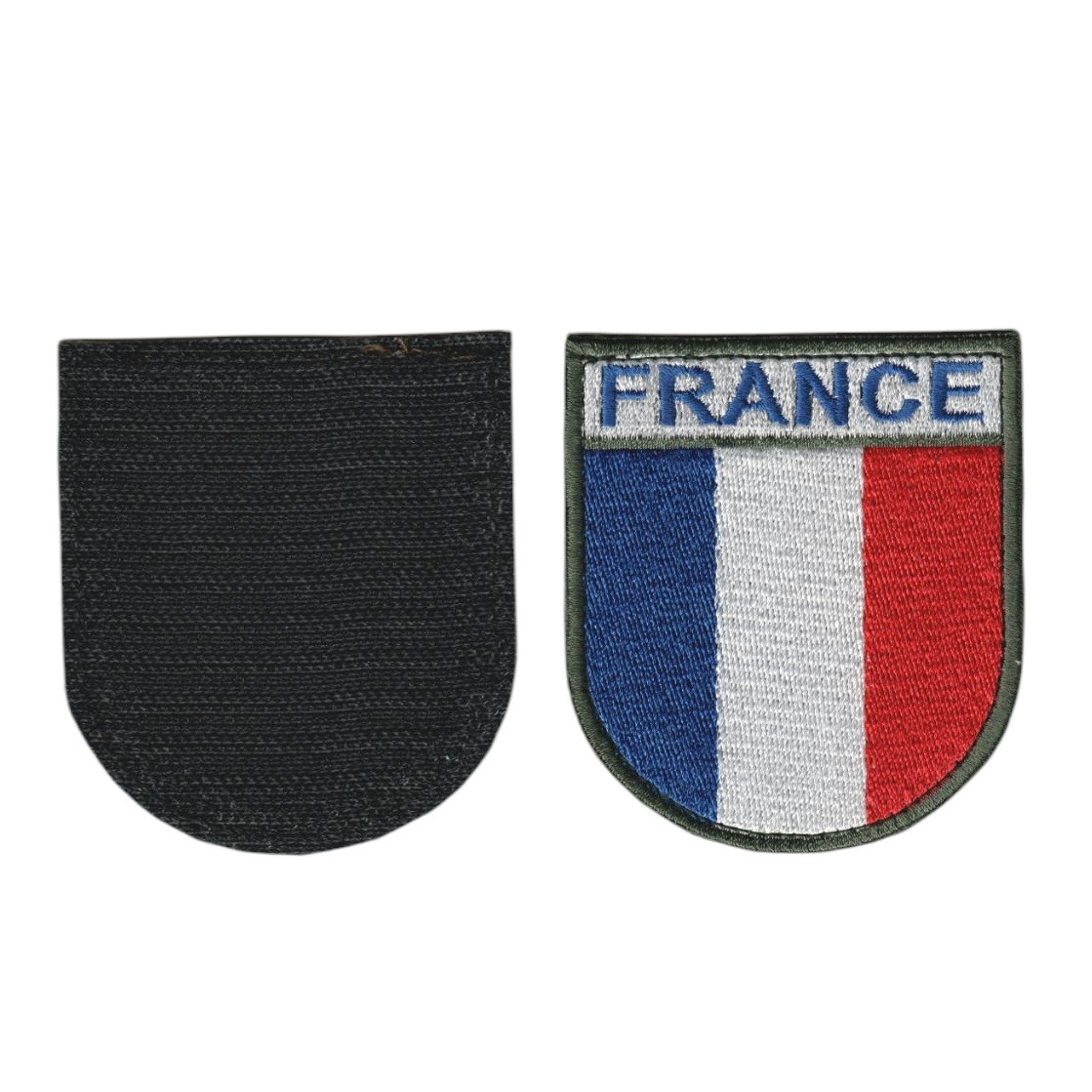 Шеврон ЗСУ, військовий / армійський,france французький прапор, на липучці, 7 см * 8 см, фото 1