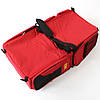 Розкладне перенесення-ліжко для немовлят, 76х37х20см, до 12 кг, Червоний / Багатофункціональна сумка-ліжко для дітей, фото 6