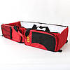 Розкладне перенесення-ліжко для немовлят, 76х37х20см, до 12 кг, Червоний / Багатофункціональна сумка-ліжко для дітей, фото 8