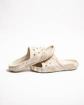 Чоловічі шльопанці Crocs Classic Marbled Slide 211211-2Y3 Bone Multi бежеві, фото 3