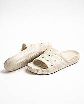 Чоловічі шльопанці Crocs Classic Marbled Slide 211211-2Y3 Bone Multi бежеві, фото 4