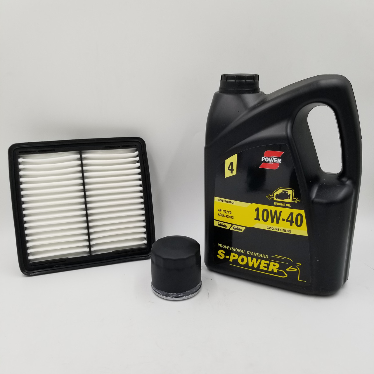 Масло S-POWER 10W-40 та фільтри Матіз (масло + фільтр повітряний, масляний)