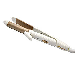 Щипці GEMEI для волосся 30 Вт до 200°C керамічні пластини 4 см