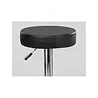 Табурет для барної стійки PORTO металевий з підніжкою, м'яким регульованим сидінням 64-86 см, чорний, фото 4