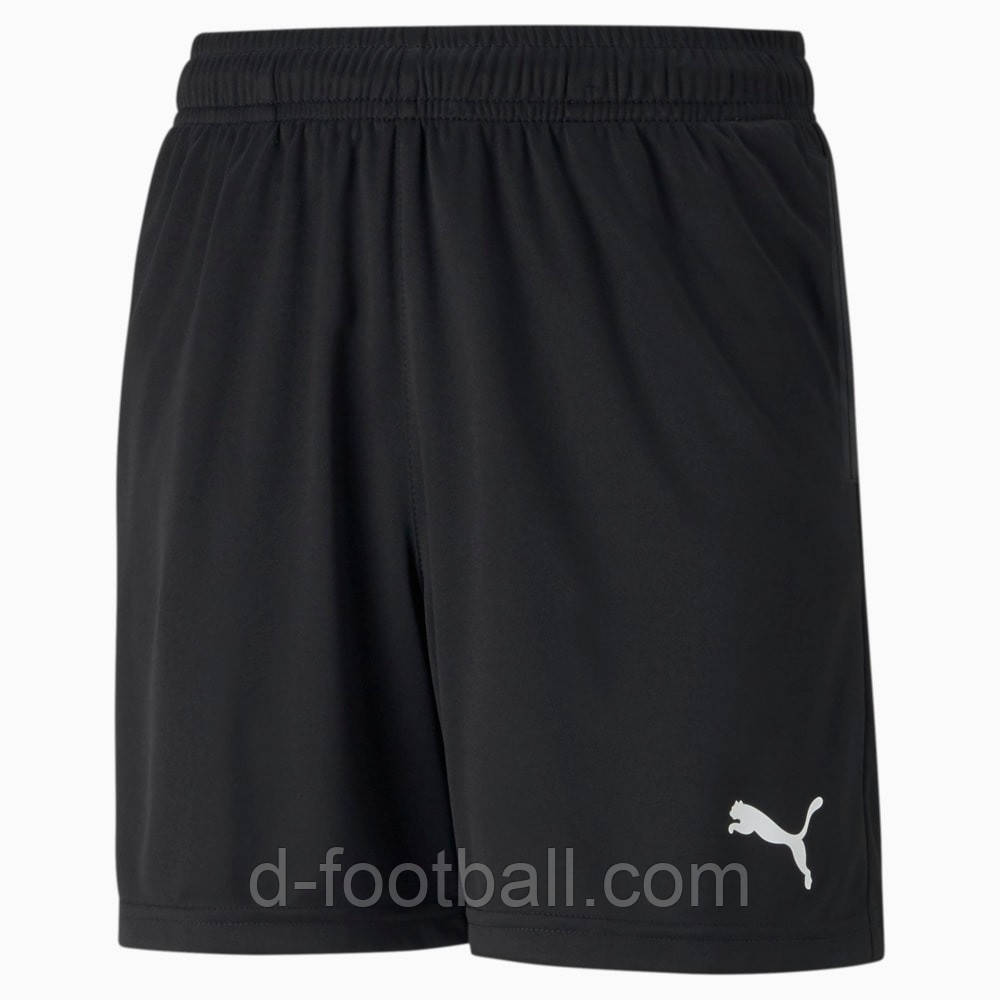 Шорти футбольні дитячі Puma Teamrise чорні 657337-03, Чорний, Розмір (EU) — 128 cm
