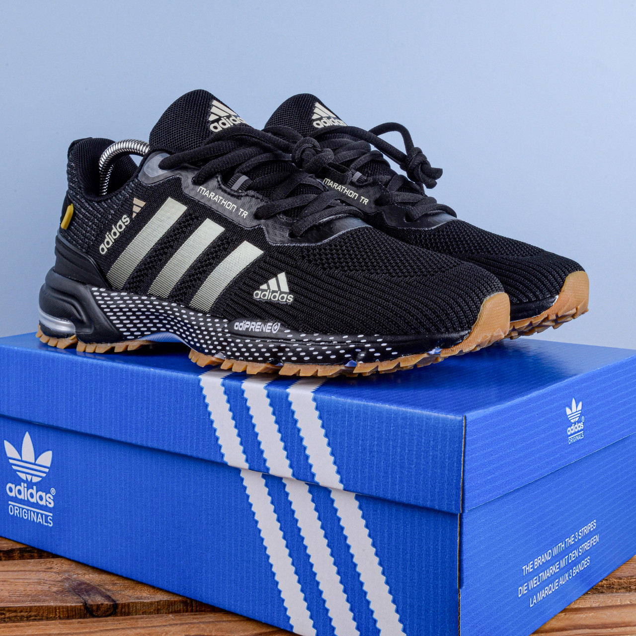 SALE Чоловічі Кросівки Adidas Marathon чорні, фото 1