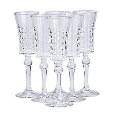 Набір келихів для шампанського 6 шт по 150 мл прозорий HP4156
