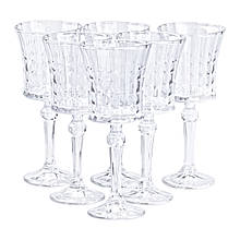 Набір келихів для вина 6 штук по 250 мл прозорий HP4157