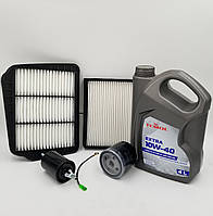 Масло TEMOL EXTRA 10W-40 та фільтри Лачетті (масло + фільтр повітряний, масляний, салону, паливний)