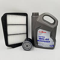 Масло TEMOL EXTRA 10W-40 та фільтри Лачетті (масло + фільтр повітряний+масляний)