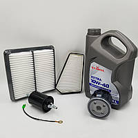 Масло TEMOL EXTRA 10W-40 та фільтри Ланос, Сенс  (масло + фільтр повітряний, масляний, салону, паливний)