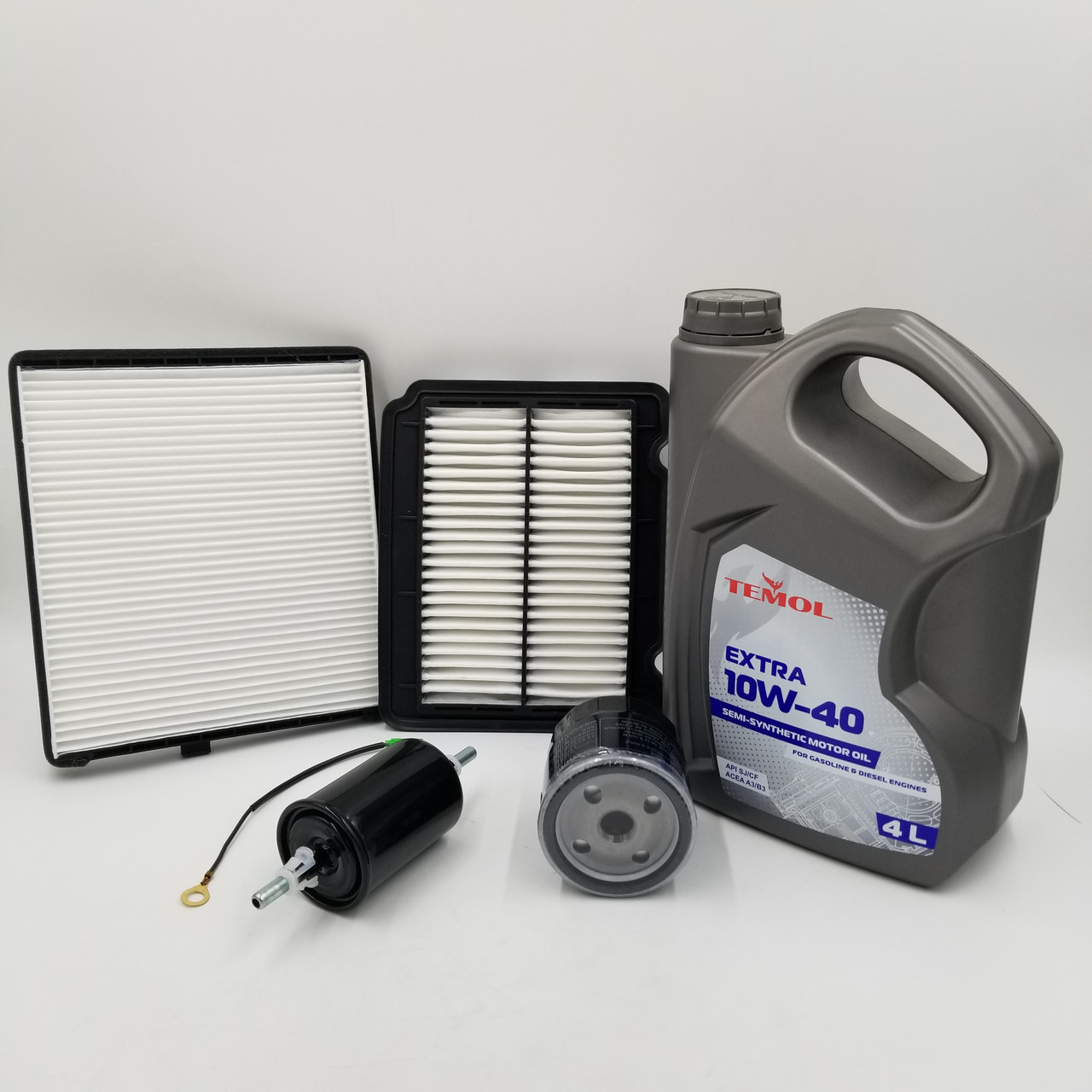 Масло TEMOL EXTRA 10W-40 та фільтри Авео (масло + фільтр повітряний, масляний, салону, паливний)