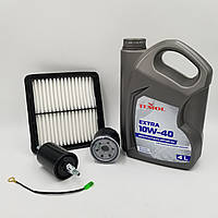 Масло TEMOL EXTRA 10W-40 та фільтри Матіз (масло + фільтр повітряний, масляний, паливний)