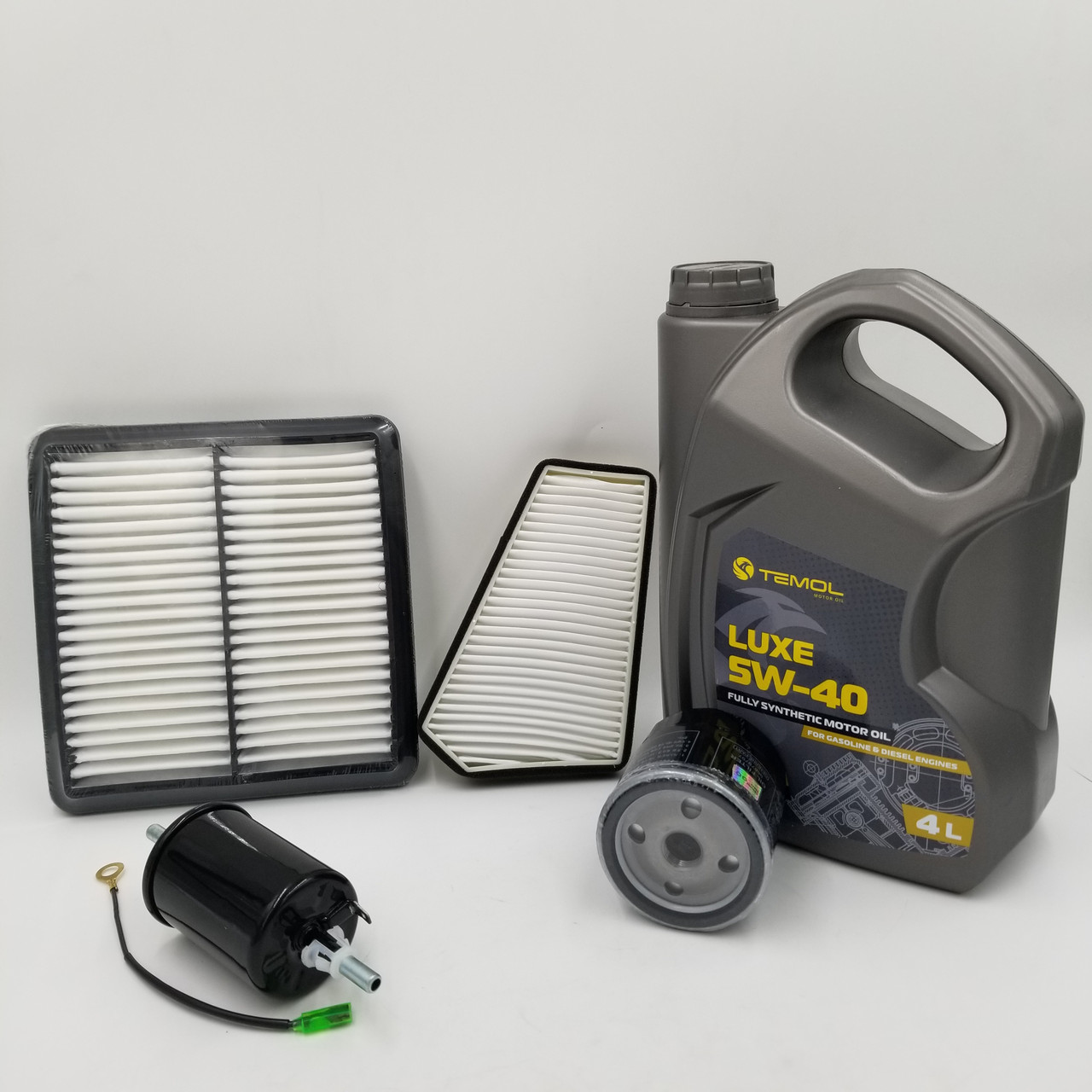 Масло TEMOL LUXE 5W-40 та фільтри Ланос, Сенс  (масло + фільтр повітряний, масляний, салону, паливний)
