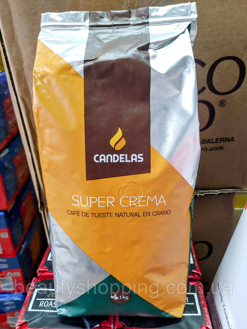 Кава у зернах Канделас супер крему Candelas Super Crema 1 кг Іспанія