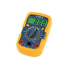 Мультиметр цифровий DT-830LN компактний тестер 200мВ 600В 200мкА 10А з підсвіткою