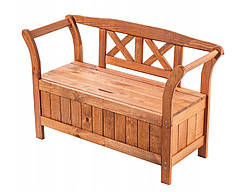 Дерев'яна лавка садова  із спинкою 119см
