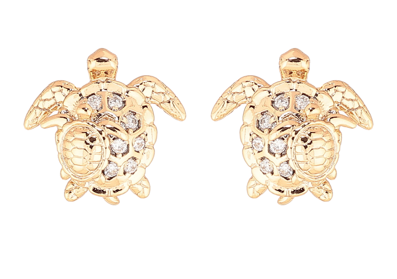 Сережки Xuping Позолота 18K пусети «Черепахи»