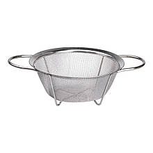 Друшляк з двома ручками 20 см дрібнокомірчаста сітка з нержавіючої сталі HP-19-2-20CM