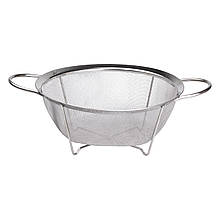 Друшляк з двома ручками 22 см дрібнокомірчаста сітка з нержавіючої сталі HP-19-2-22CM