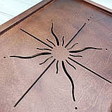 Велика містка дерев'яна чабань «Сонце сходу» - Ясень - світле дерево (54 × 31,5 см), фото 6