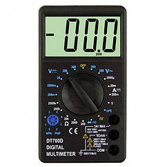 Мультиметр цифровий DT700D вимірювання напруги до 500В точність ±0,5%