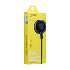 Наушники CELEBRAT G4 Чорні міні-jack 3,5 мм з мікрофоном