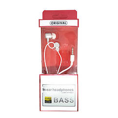 Наушники Z-bass Z-160 зручні анатомічні вкладки з плоским проводом