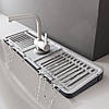 Силіконовий килимок на мийку з відливом 37×12см, 1077 FAUCET / Килимок для раковини / Килимок для миття, фото 3
