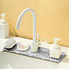 Силіконовий килимок на мийку з відливом 37×12см, 1077 FAUCET / Килимок для раковини / Килимок для миття, фото 6