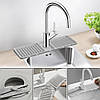 Силіконовий килимок на мийку з відливом 37×12см, 1077 FAUCET / Килимок для раковини / Килимок для миття, фото 10