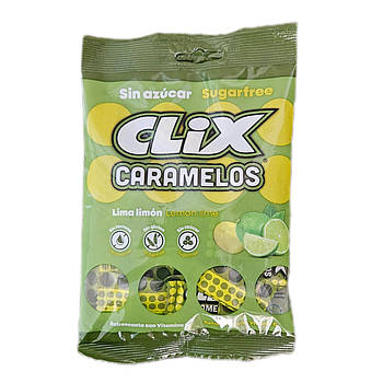 Цукерки "Лайм - Лимон" без цукру з вітаміном С, CLIX, 42 грама