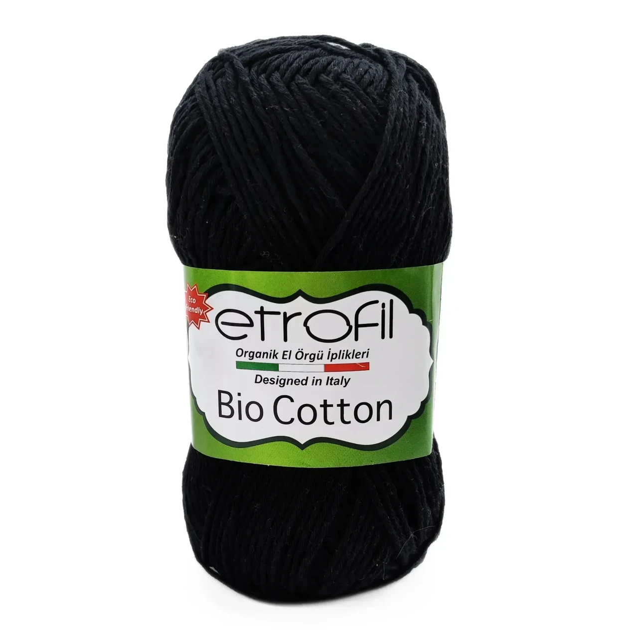 Пряжа Bio Cotton/Біо Котон, чорний 10106, Etrofil, фото 1