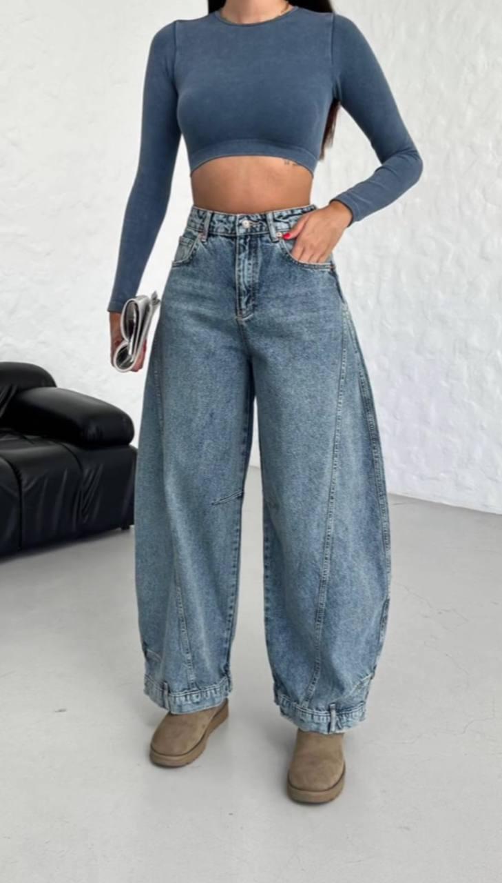 Жіночі джинси баггі модель 1300 набір 3 шт розміри 25–27, фото 1