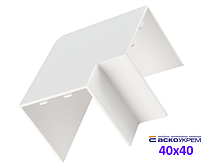 Кут плоский 40x40 мм для короба