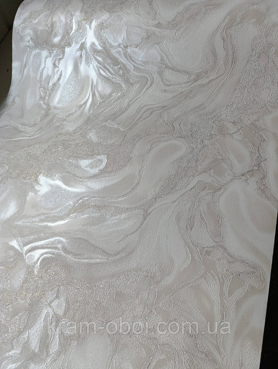 Слов'янські шпалери КФТБ вінілові на паперовій основі супермийка 10 м*0.53 9В46 Розкіш 9125-08, фото 1