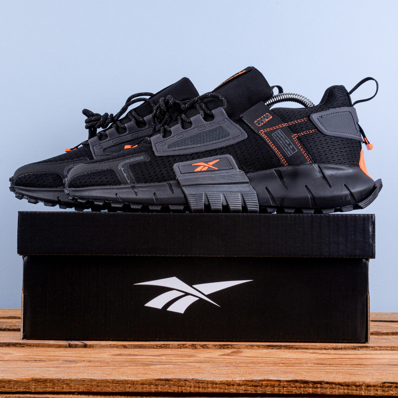 Чоловічі Кросівки Reebok Zig Kinetica чорні з помаранчевим