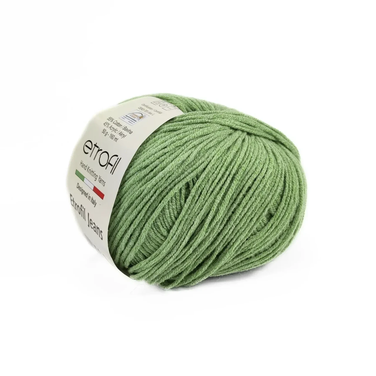 Пряжа Etrofil Jeans/Етрофіл Джинс, зелене яблуко 039, Etrofil, фото 1
