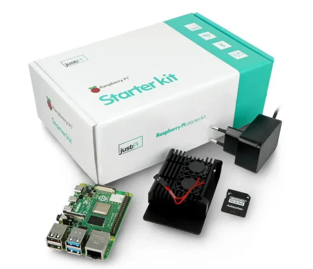 Неттоп Raspberry Pi Zestaw 4B WiFi 8GB RAM, 32GB, akces., 2 went., фото 1