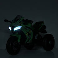 Дитячий мотоцикл M 5806 на акумуляторі, м'яке сидіння, фото 5