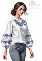 Заготовка сорочки жіночої габардин непошита вишиванка під вишивку бісером 1010-0210